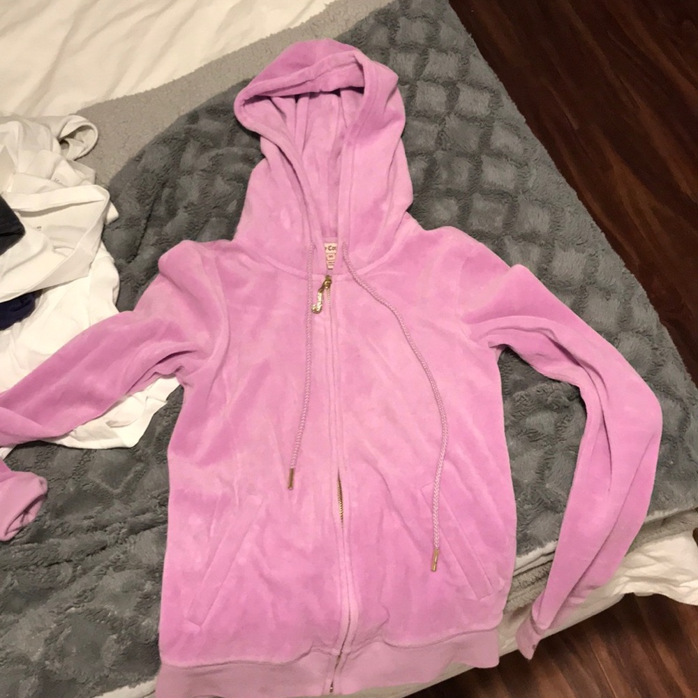 Purple juicy couture sweat suit jacket